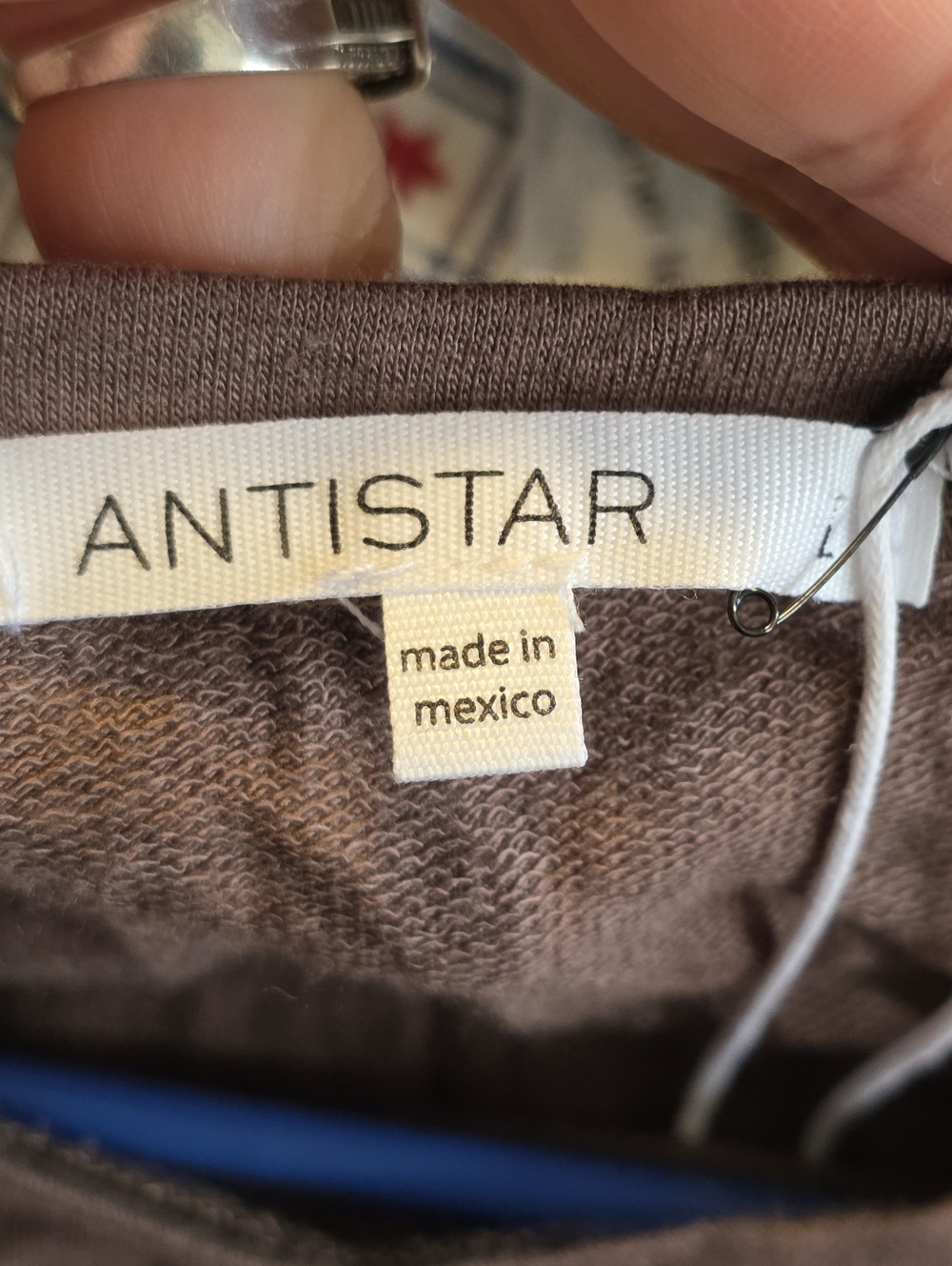 Antistar  Mauve-Brown Short Sleeve Tee Dress - Picture 3 of 4